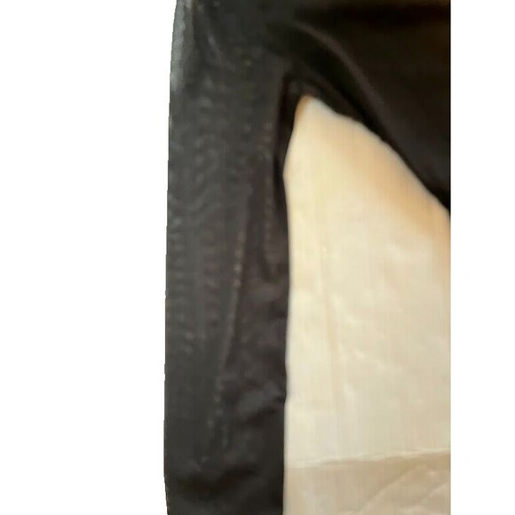 Vintage Blouse M Black Silk Blend Beaded Embellished Holiday Evening Party Top - Picture 9 of 10